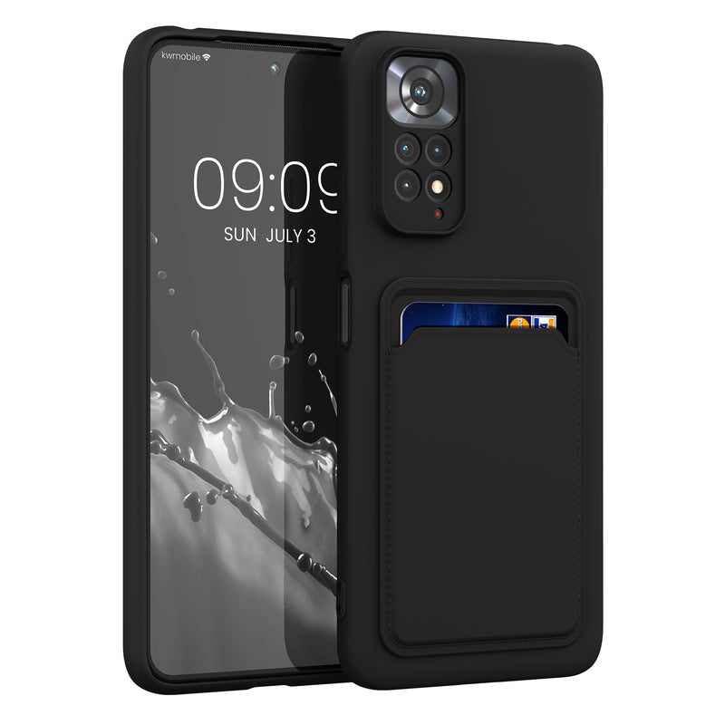 kwmobile Handyhülle kompatibel mit Xiaomi Redmi Note 11 / Note 11S Hülle - Handy Cover mit Fach für Karten