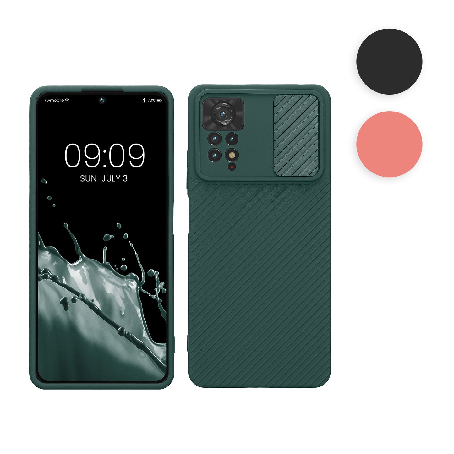kwmobile Hülle kompatibel mit Xiaomi Redmi Note 11 Pro / Note 11 Pro (5G) / Note 12 Pro (4G) - Handyhülle - TPU Handy Case mit Kameraschutz Dark Rose Dark Rose  