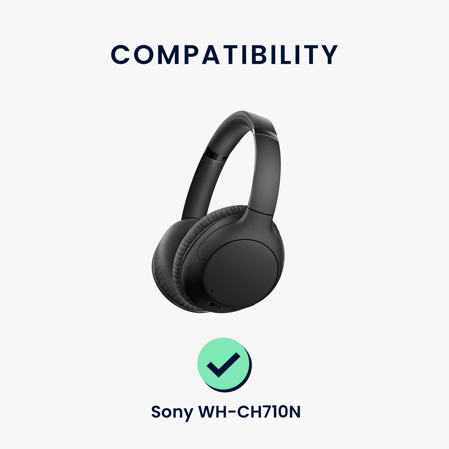 kwmobile Ohr Polster für Sony WH-CH710N Kopfhörer Ersatzteile Over Ear Headphones