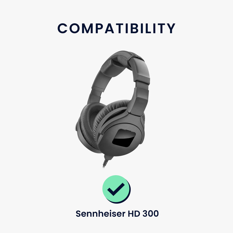 kwmobile Ohr Polster für Sennheiser HD 300 Ohrpolster Ersatz Ohrpolster Kopfhörer Ersatzteile Kopfhörer Ersatzpolster für Over Ear Headphones