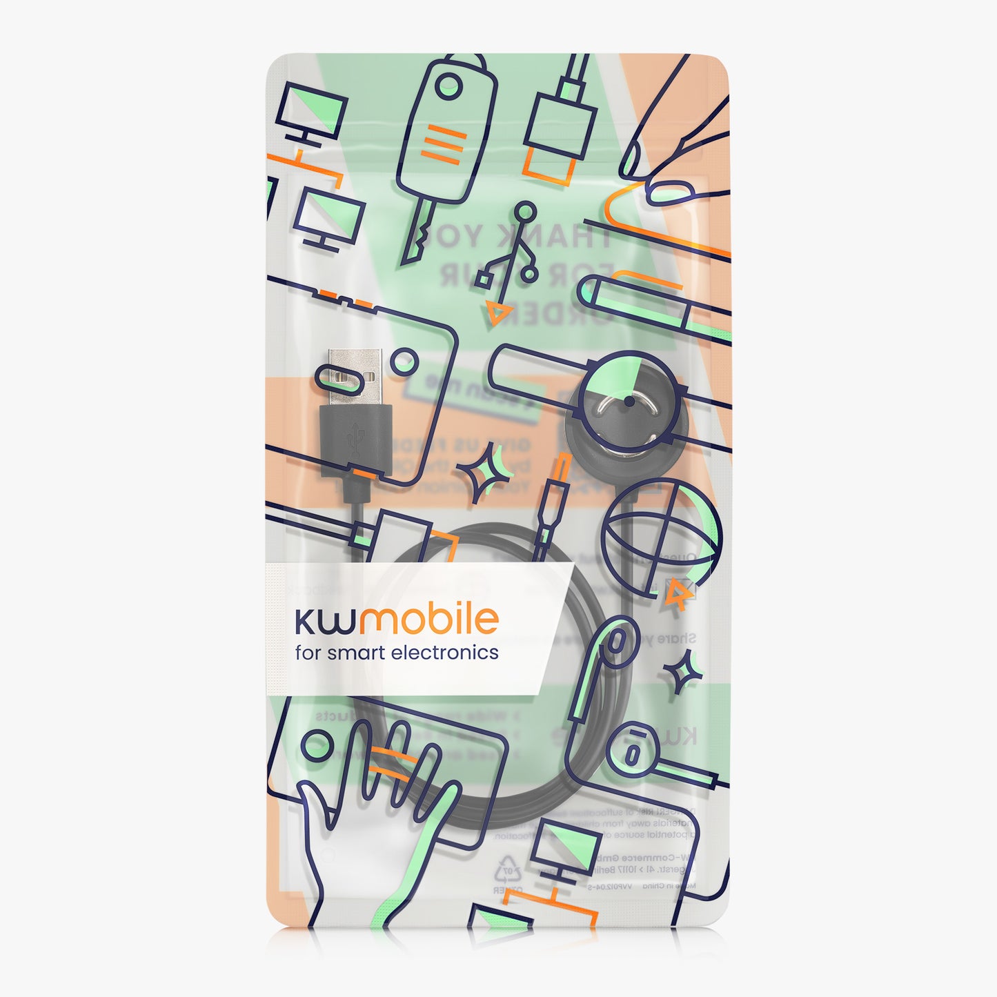 kwmobile USB Kabel Charger kompatibel mit Suunto Peak 9 Ladekabel - Smart Watch Ersatzkabel - Fitnesstracker Aufladekabel