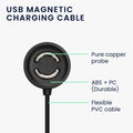 kwmobile USB Kabel Charger kompatibel mit Suunto Peak 9 Ladekabel - Smart Watch Ersatzkabel - Fitnesstracker Aufladekabel
