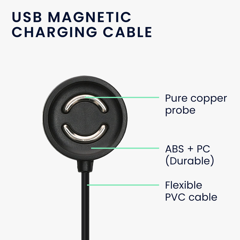 kwmobile USB Kabel Charger kompatibel mit Suunto Peak 9 Ladekabel - Smart Watch Ersatzkabel - Fitnesstracker Aufladekabel