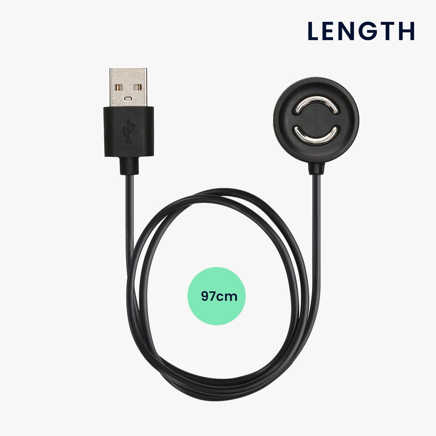 kwmobile USB Kabel Charger kompatibel mit Suunto Peak 9 Ladekabel - Smart Watch Ersatzkabel - Fitnesstracker Aufladekabel