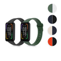 kwmobile 2x Uhrenarmband für Xiaomi Redmi Smart Band Pro Armband - Fitnesstracker Band Set aus TPU Silikon - Ersatzarmband Smartwatch - Schwarz Orange Schwarz  [dsg05]