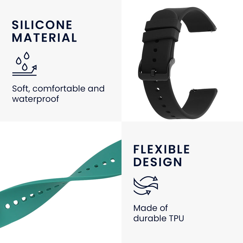 kwmobile Uhrenarmband für Huami Amazfit Bip U / Bip U pro Armband Fitnesstracker Band Set Ersatzarmband Smartwatch