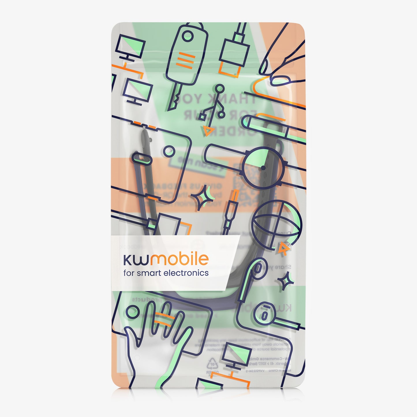 kwmobile Uhrenarmband für Oppo Band Sport Armband Fitnesstracker Band Set Ersatzarmband Smartwatch