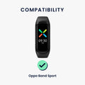 kwmobile Uhrenarmband für Oppo Band Sport Armband Fitnesstracker Band Set Ersatzarmband Smartwatch