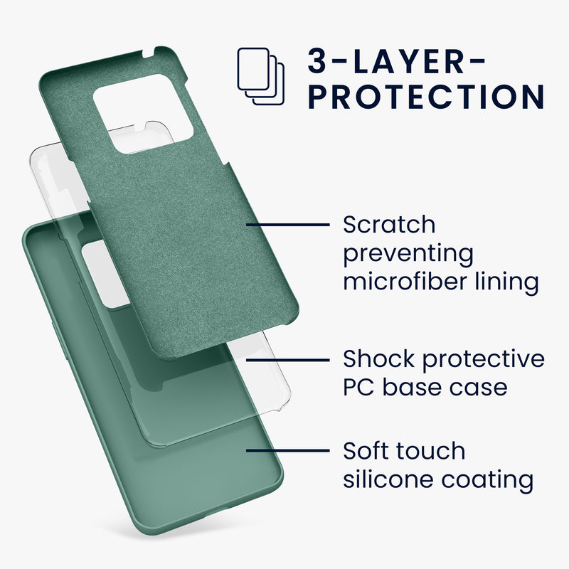 kwmobile Handyhülle für OnePlus 10 Pro 5G Hülle - Case Silikon - Kabelloses Laden - Schutzhülle Cover