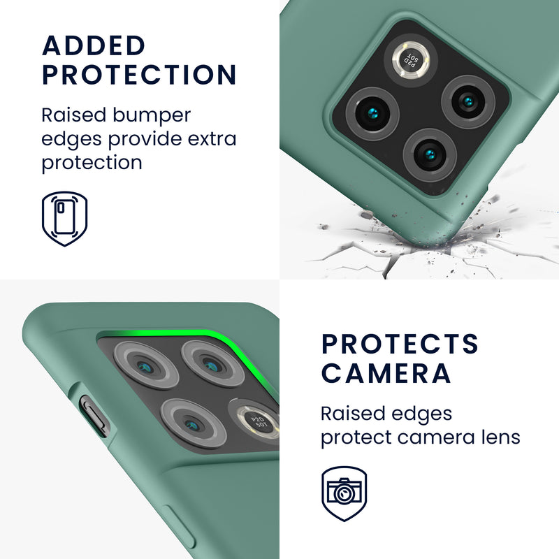 kwmobile Handyhülle für OnePlus 10 Pro 5G Hülle - Case Silikon - Kabelloses Laden - Schutzhülle Cover