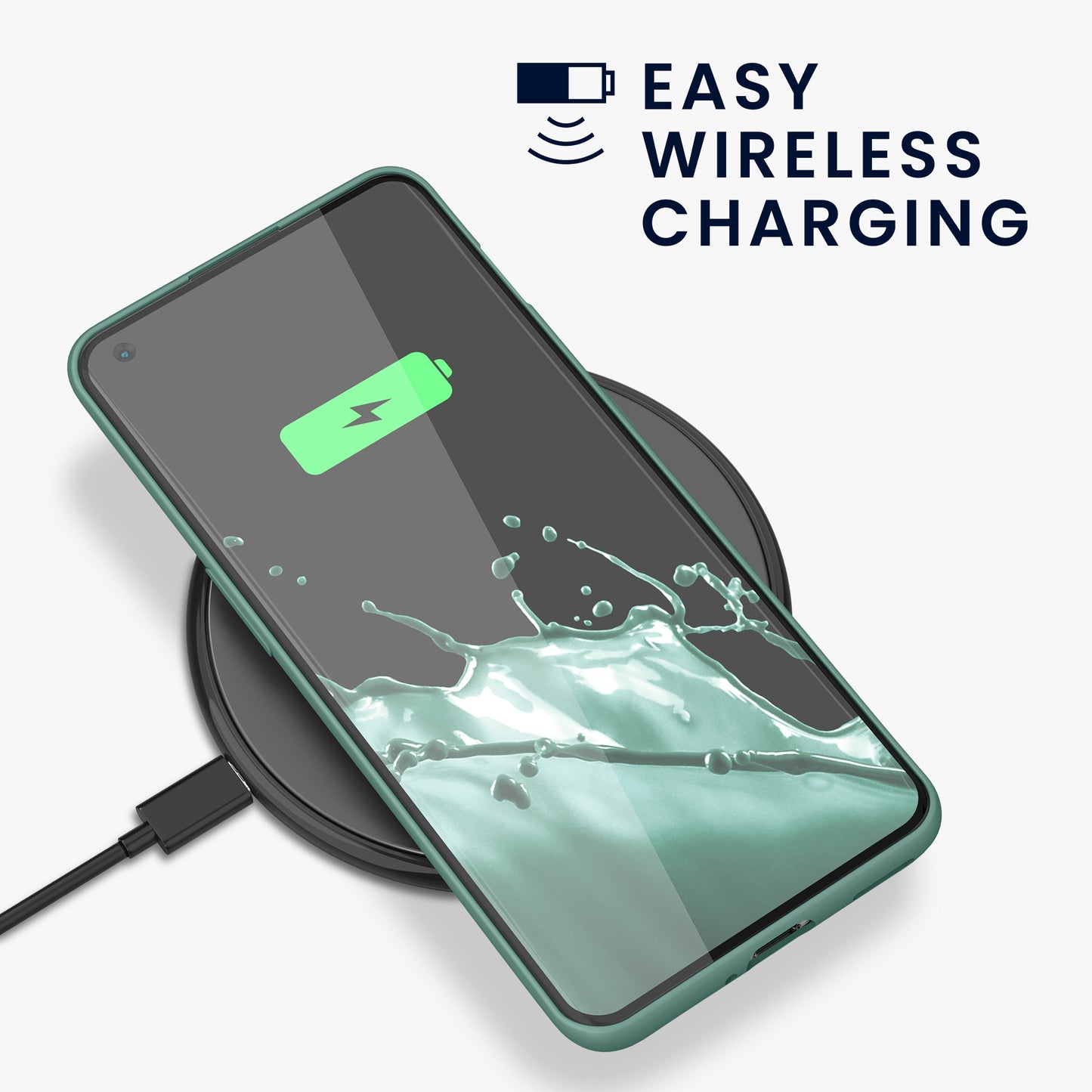 kwmobile Handyhülle für OnePlus 10 Pro 5G Hülle - Case Silikon - Kabelloses Laden - Schutzhülle Cover