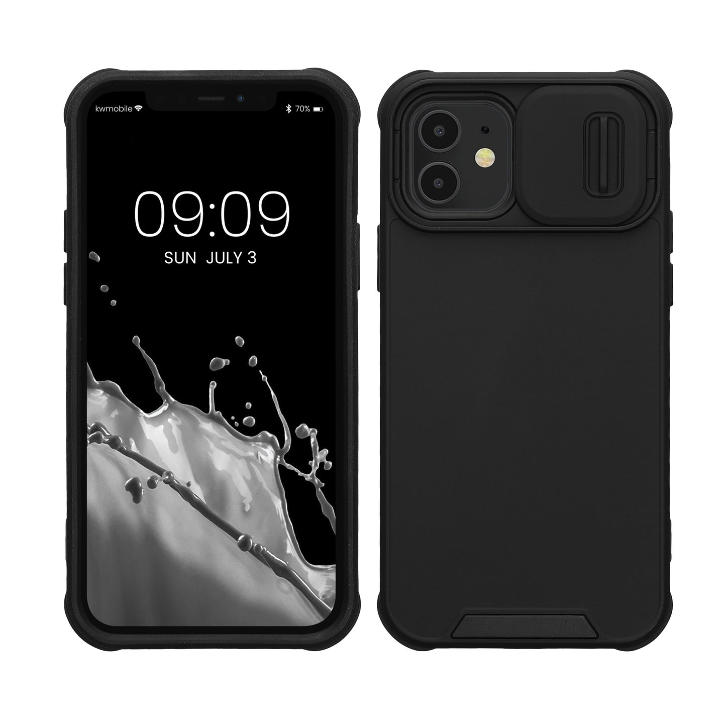 kwmobile Handyhülle kompatibel mit Apple iPhone 12 - Hardcase mit Kameraschutz - Bumper