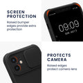 kwmobile Handyhülle kompatibel mit Apple iPhone 12 - Hardcase mit Kameraschutz - Bumper