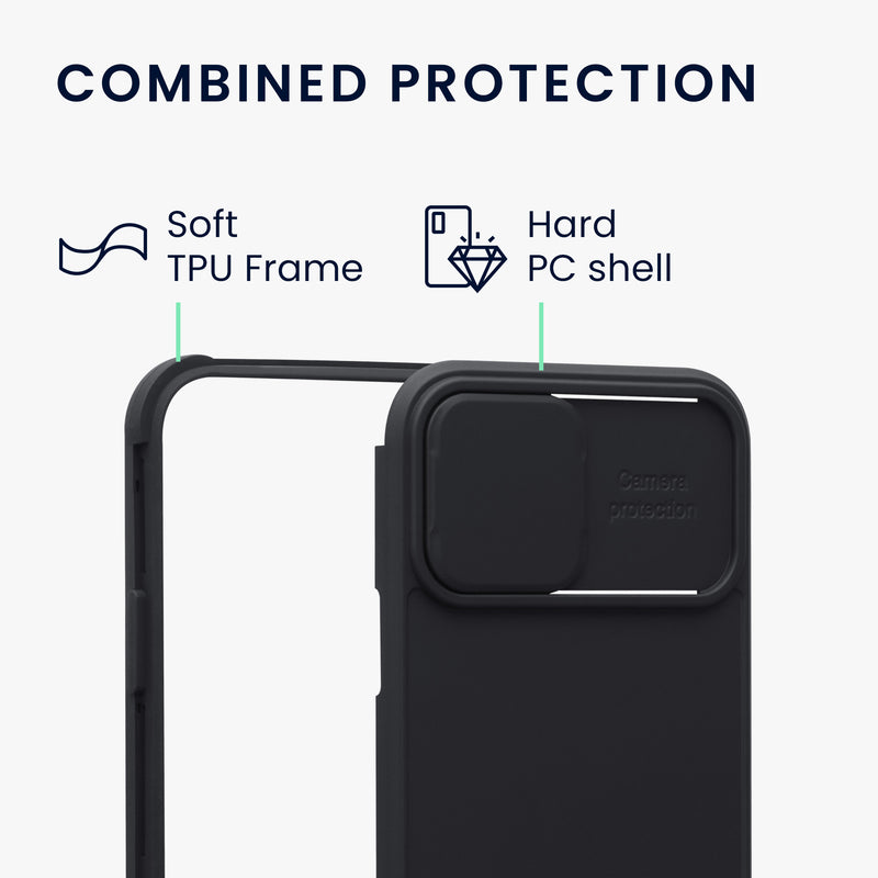 kwmobile Handyhülle kompatibel mit Apple iPhone 12 - Hardcase mit Kameraschutz - Bumper