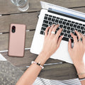 kwmobile Handyhülle für Samsung Galaxy Xcover 5 Hülle - Silikon Case metallisch schimmernd - Schutzhülle Cover