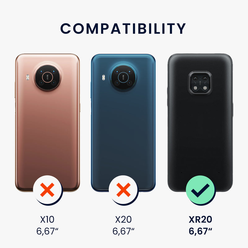 kwmobile Handyhülle für Nokia XR20 Hülle Kabelloses Laden Schutzhülle Cover