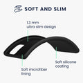 Slim Gummierte Silikon Hülle für Samsung Galaxy A71 in Schwarz