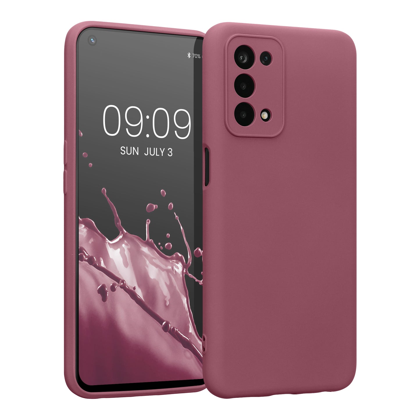 kwmobile Slim Case kompatibel mit Oppo A74 (5G) / A54 (5G) Hülle - Handyhülle aus Silikon
