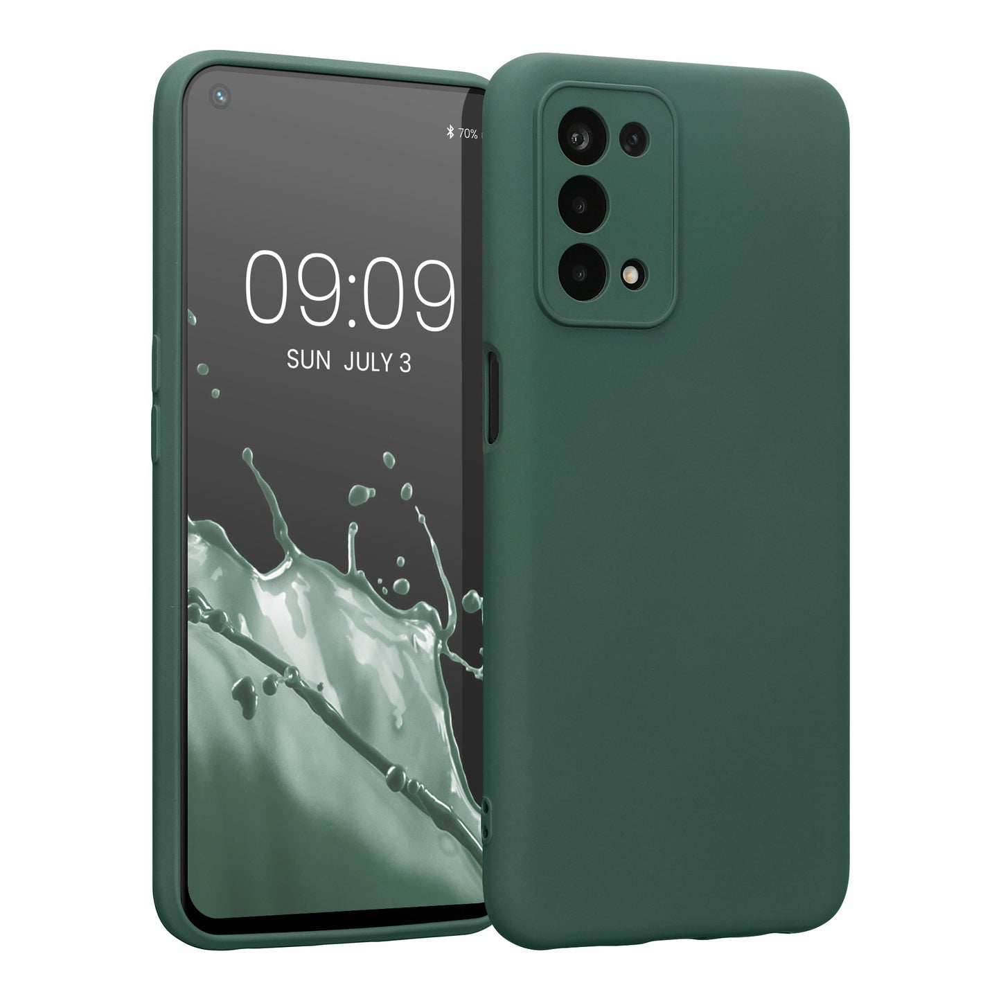 kwmobile Slim Case kompatibel mit Oppo A74 (5G) / A54 (5G) Hülle - Handyhülle aus Silikon