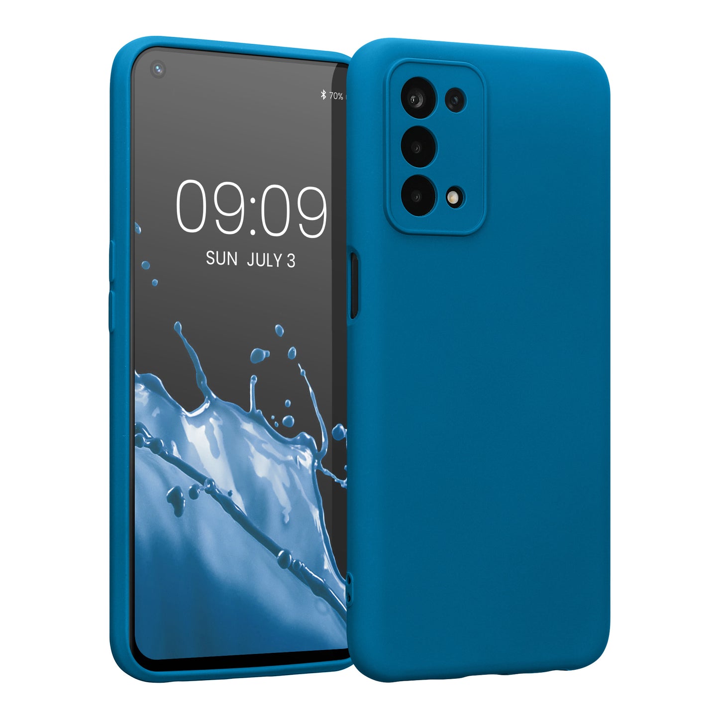 kwmobile Slim Case kompatibel mit Oppo A74 (5G) / A54 (5G) Hülle - Handyhülle aus Silikon