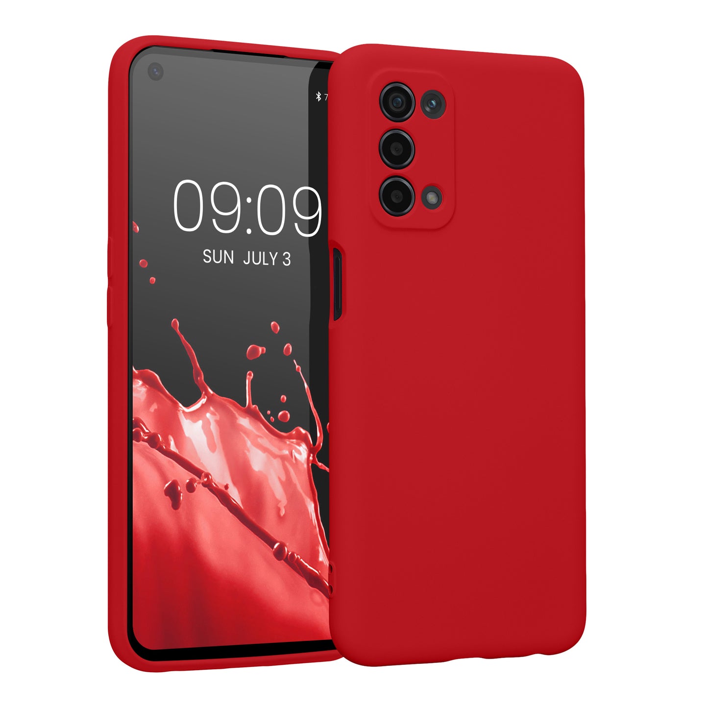 kwmobile Slim Case kompatibel mit Oppo A74 (5G) / A54 (5G) Hülle - Handyhülle aus Silikon