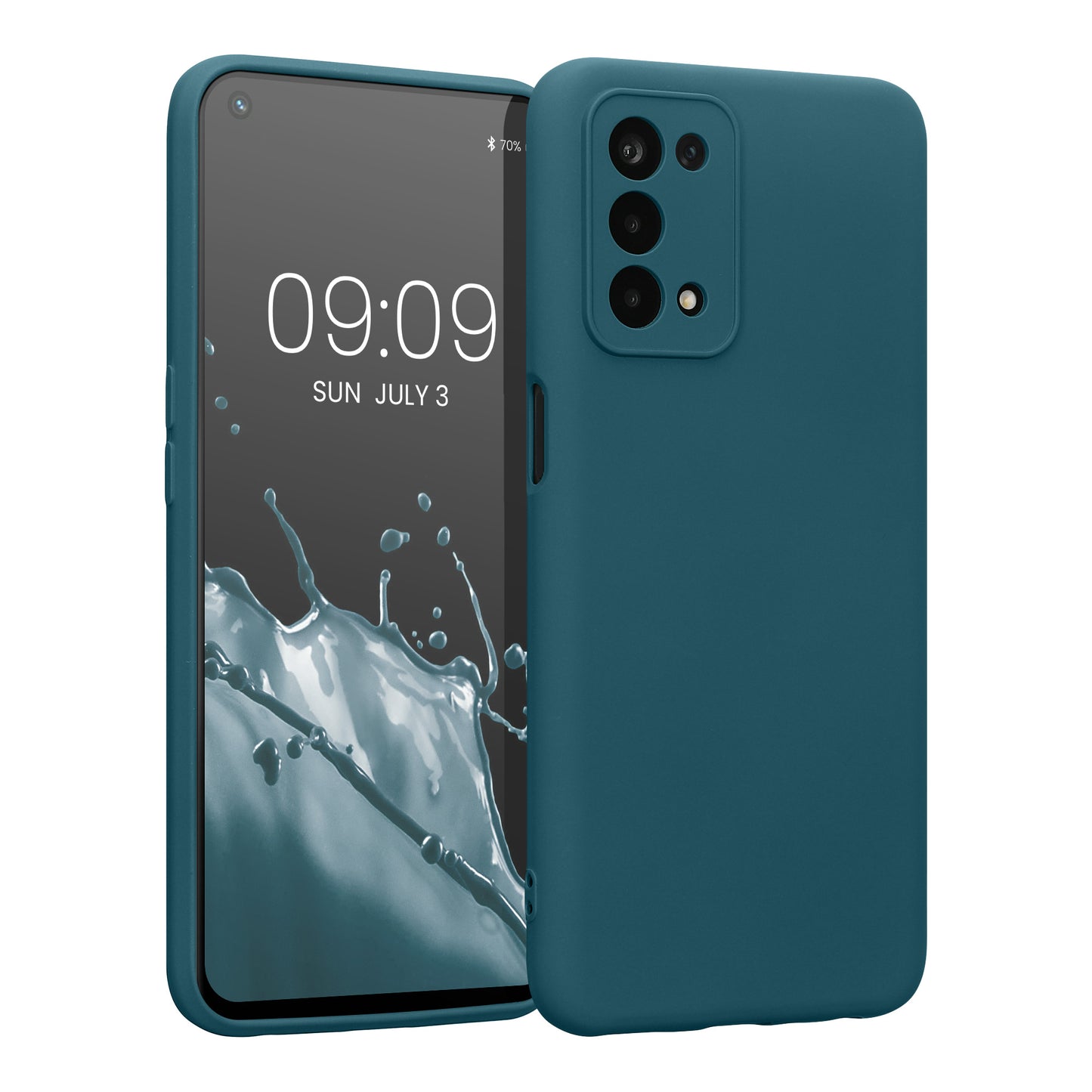 kwmobile Slim Case kompatibel mit Oppo A74 (5G) / A54 (5G) Hülle - Handyhülle aus Silikon