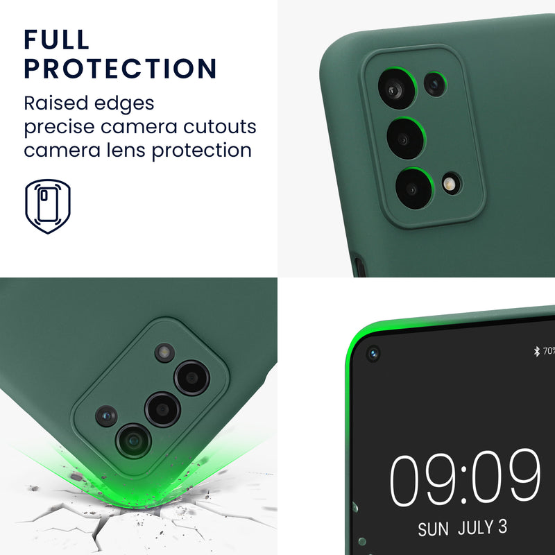 kwmobile Slim Case kompatibel mit Oppo A74 (5G) / A54 (5G) Hülle - Handyhülle aus Silikon