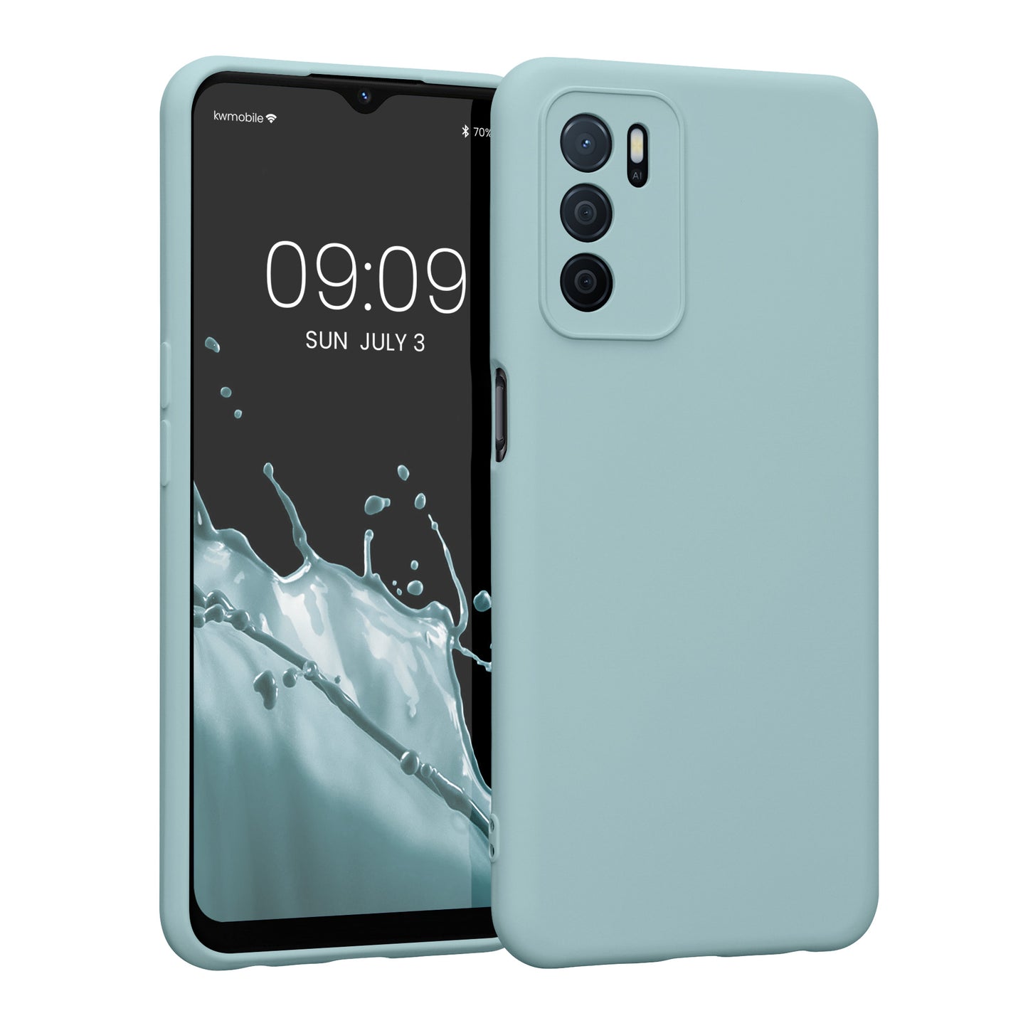 kwmobile Slim Case kompatibel mit Oppo A16 / A16s / A54s Hülle - Handyhülle aus Silikon