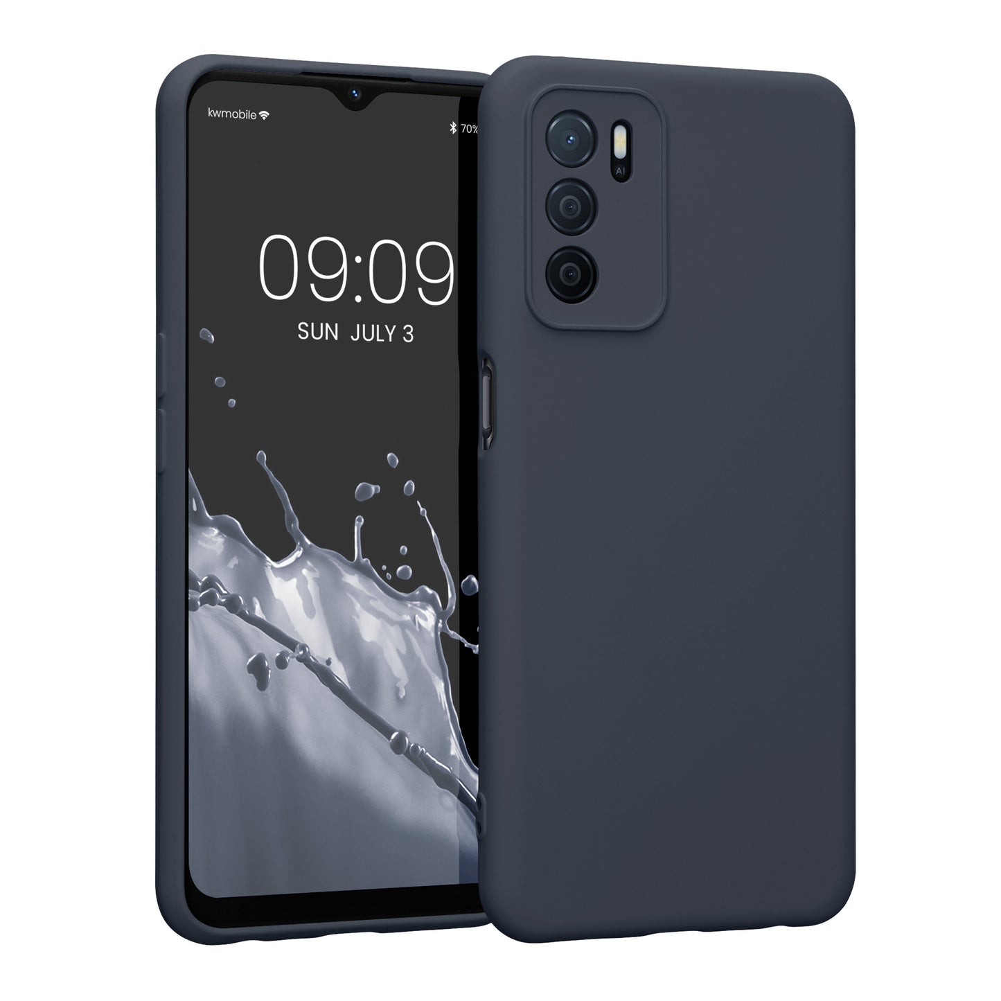 kwmobile Slim Case kompatibel mit Oppo A16 / A16s / A54s Hülle - Handyhülle aus Silikon