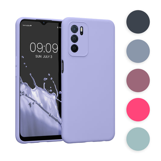 kwmobile Slim Case kompatibel mit Oppo A16 / A16s / A54s Hülle - Handyhülle aus Silikon in Arctic Night Arctic Night  
