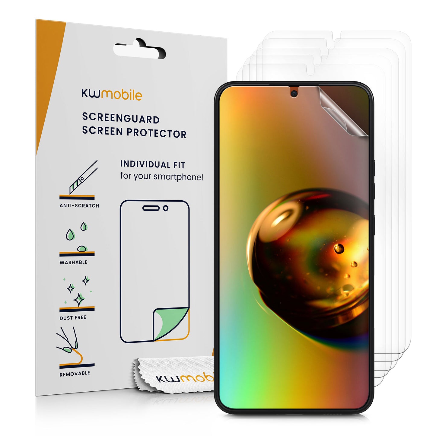 kwmobile Displayschutzfolie kompatibel mit Samsung Galaxy S22 Plus Set