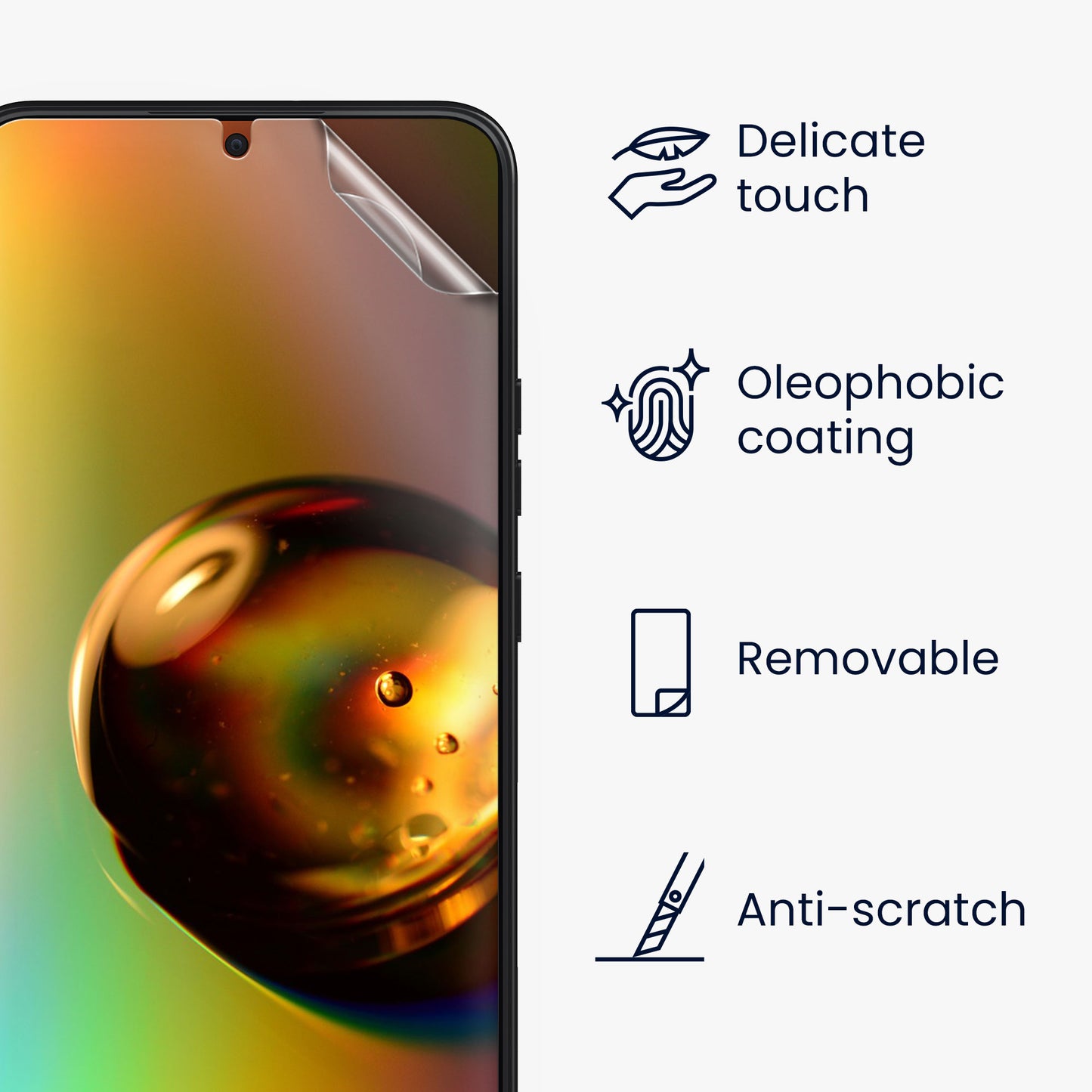 kwmobile Displayschutzfolie kompatibel mit Samsung Galaxy S22 Plus Set