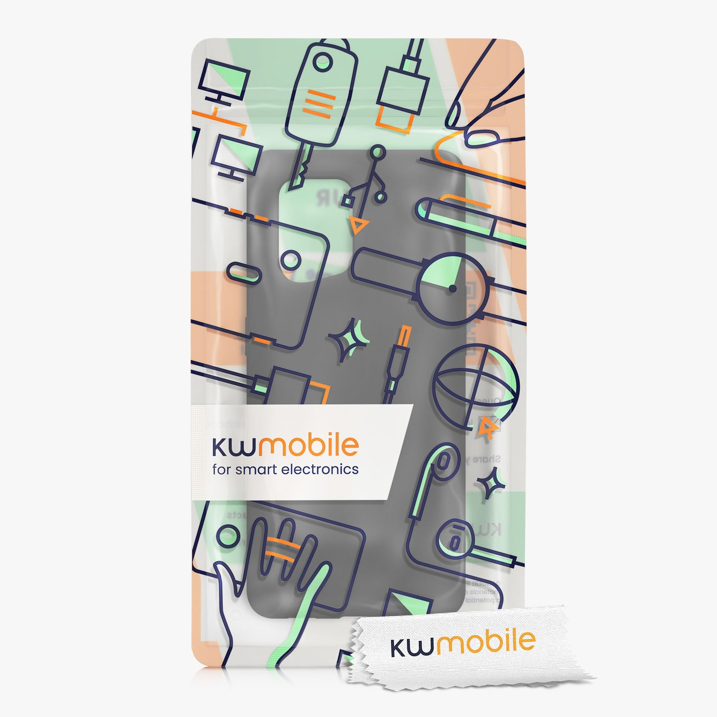 kwmobile Handyhülle für Oppo Find X5 (5G) Hülle - Case Silikon - Kabelloses Laden - Schutzhülle Cover