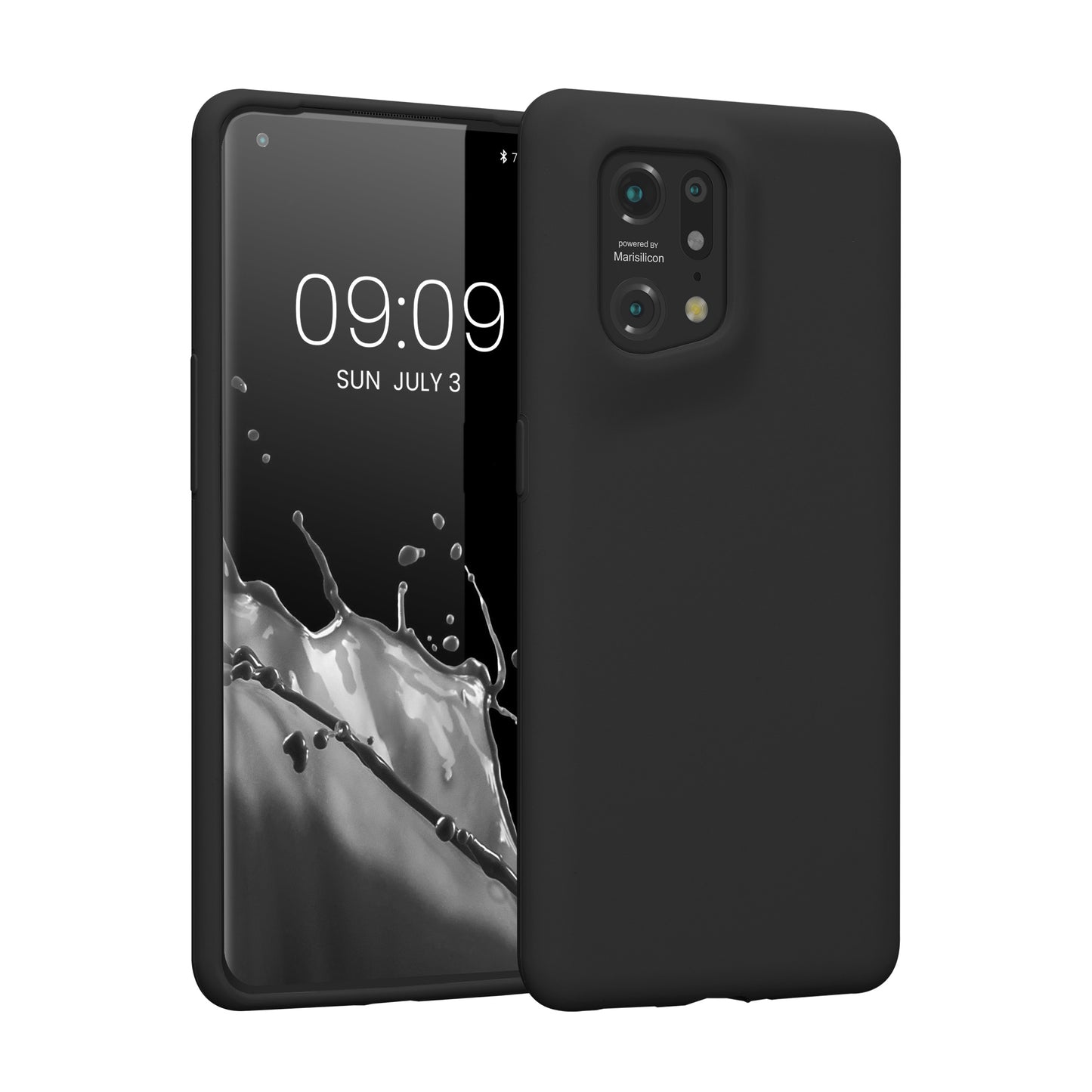 kwmobile Handyhülle für Oppo Find X5 (5G) Hülle - Case Silikon - Kabelloses Laden - Schutzhülle Cover