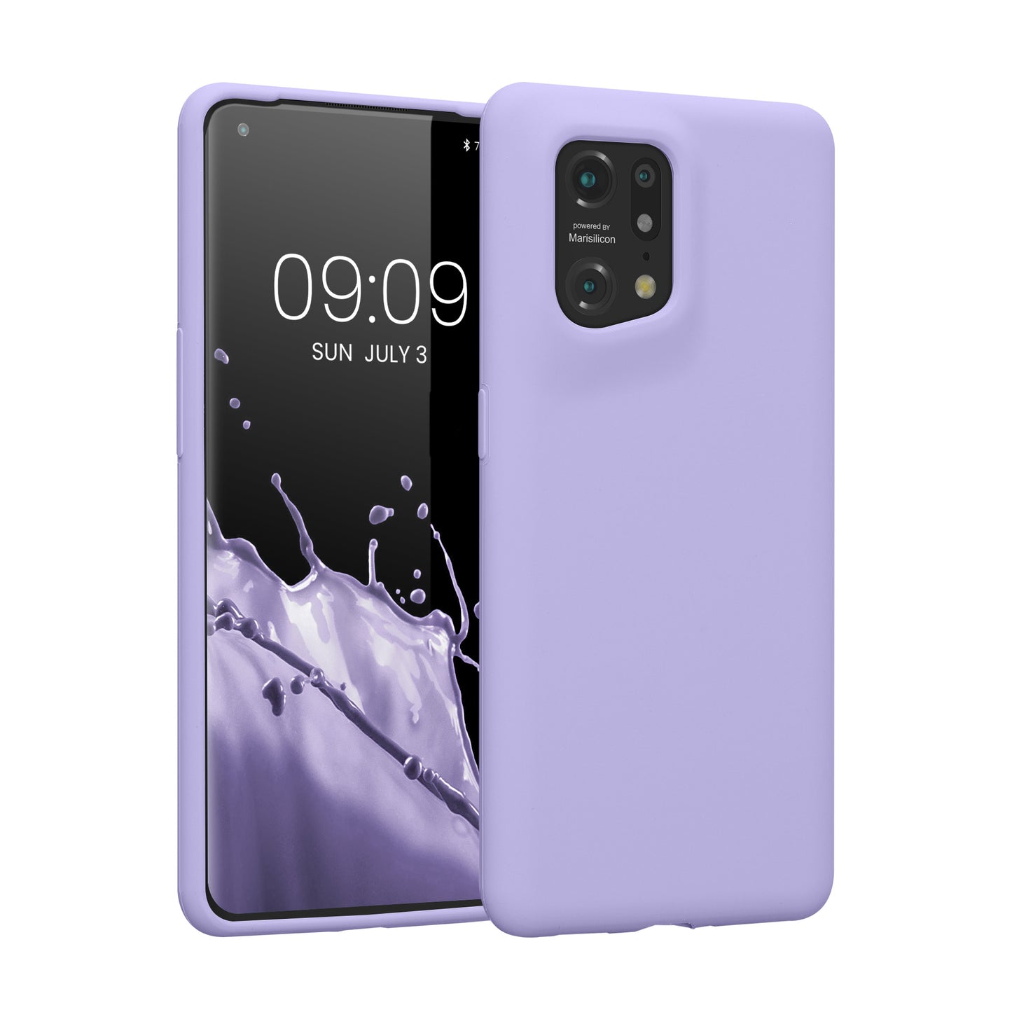 kwmobile Handyhülle für Oppo Find X5 (5G) Hülle - Case Silikon - Kabelloses Laden - Schutzhülle Cover