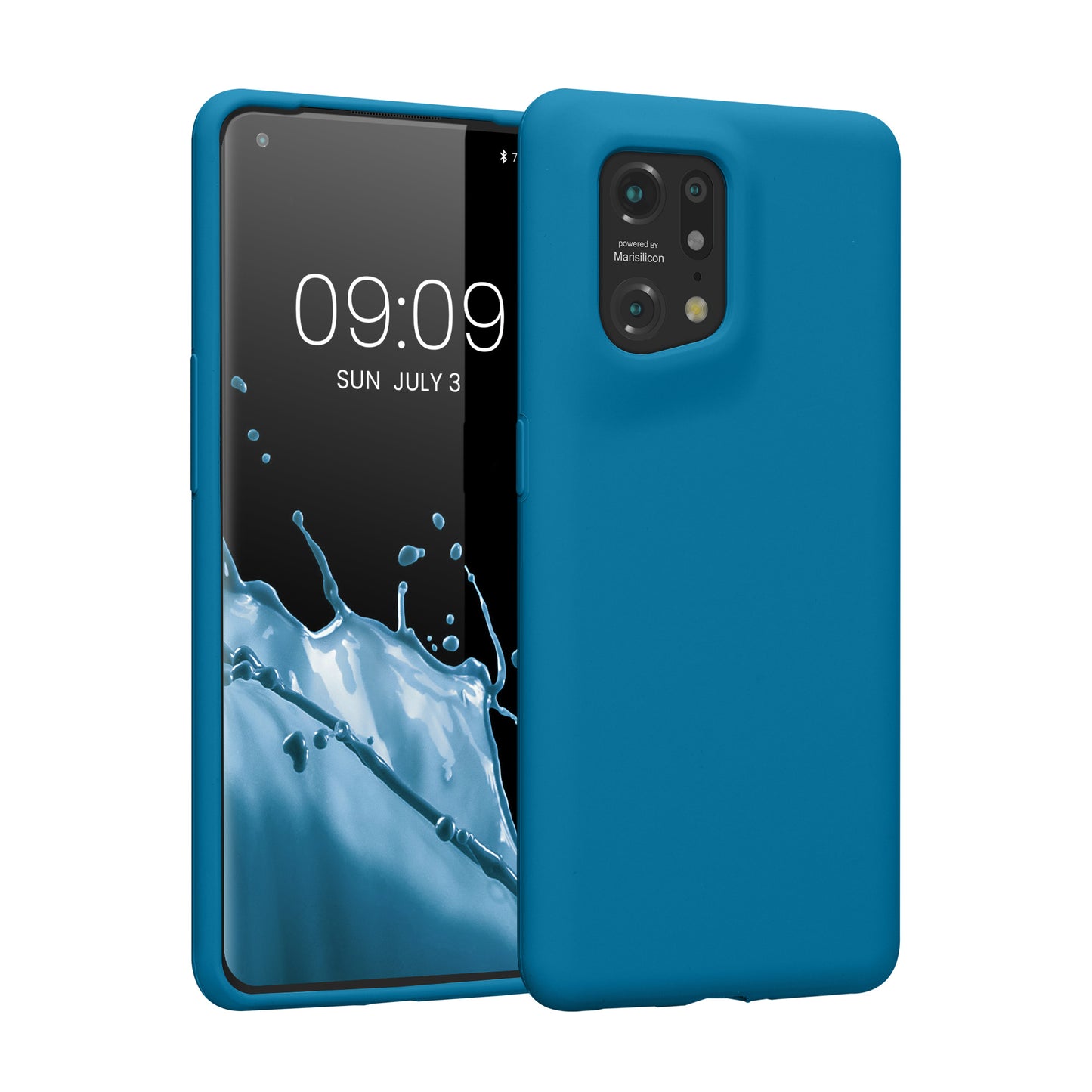 kwmobile Handyhülle für Oppo Find X5 (5G) Hülle - Case Silikon - Kabelloses Laden - Schutzhülle Cover