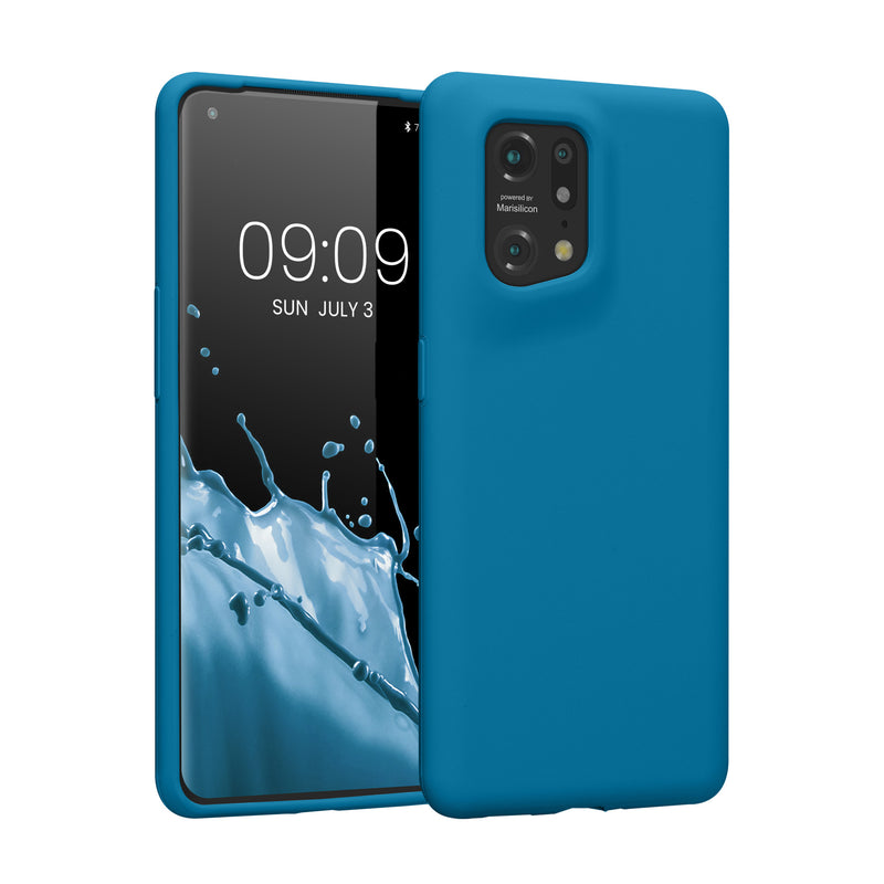 kwmobile Handyhülle für Oppo Find X5 (5G) Hülle - Case Silikon - Kabelloses Laden - Schutzhülle Cover