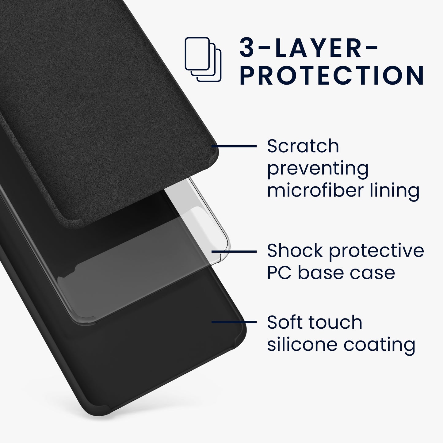 kwmobile Handyhülle für Oppo Find X5 (5G) Hülle - Case Silikon - Kabelloses Laden - Schutzhülle Cover