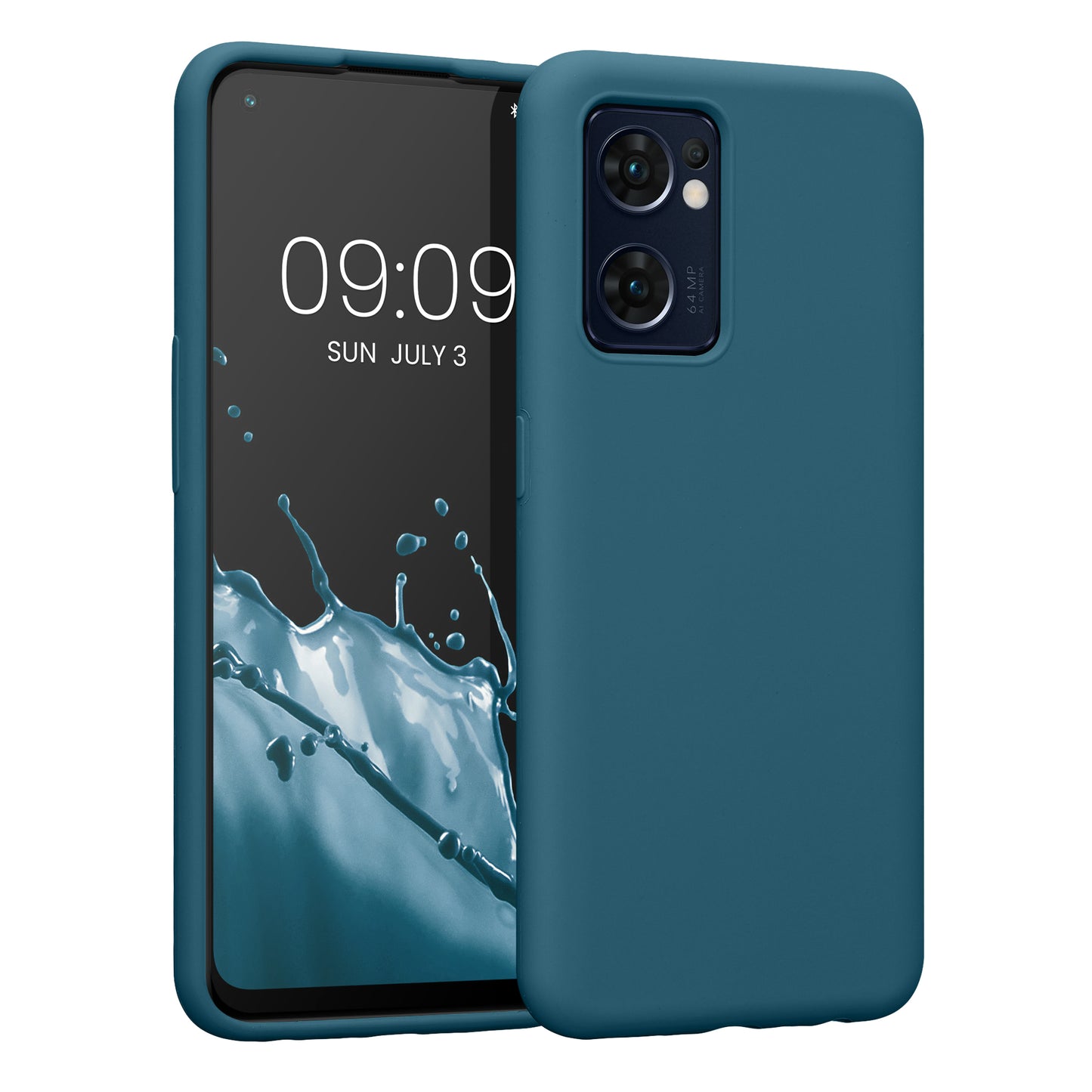 kwmobile Handyhülle für Oppo Find X5 Lite Hülle Case Silikon Kabelloses Laden Schutzhülle Cover
