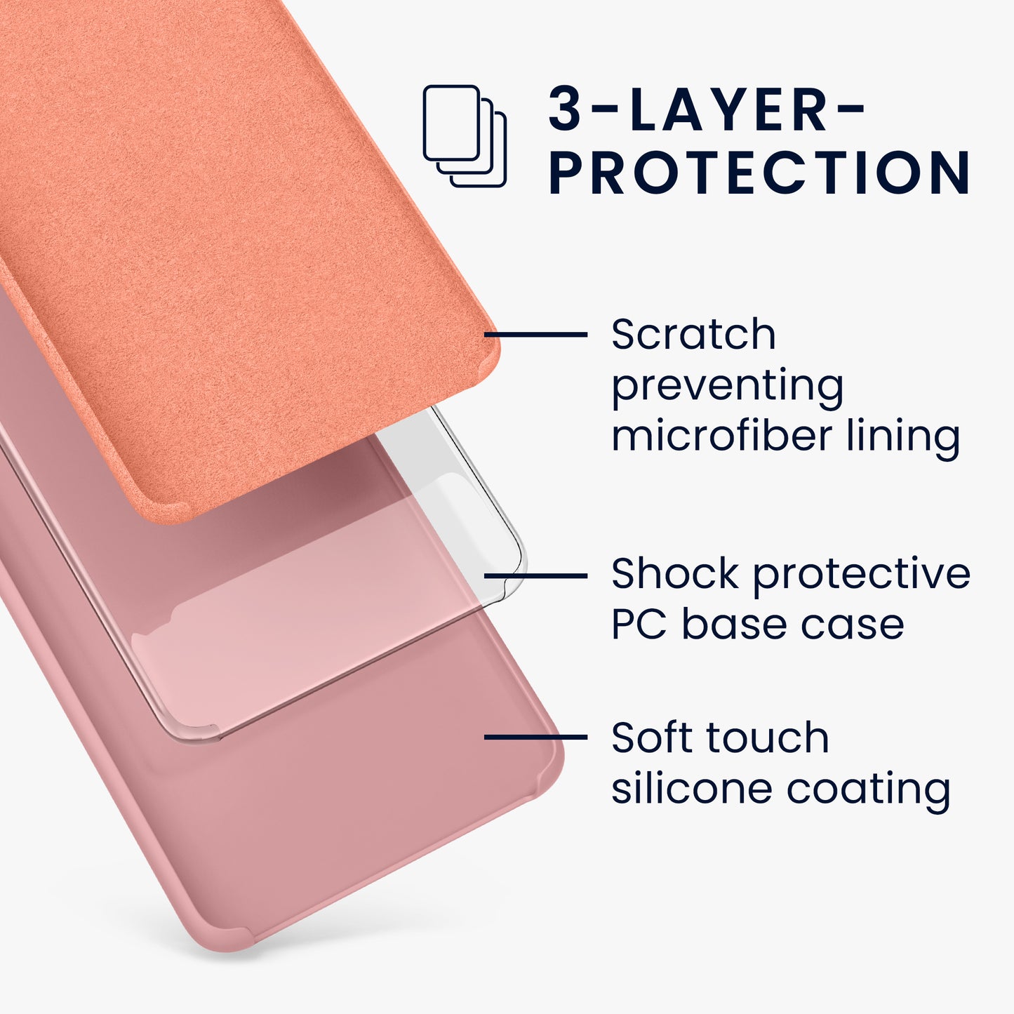 kwmobile Handyhülle für Oppo Find X5 Lite Hülle Case Silikon Kabelloses Laden Schutzhülle Cover