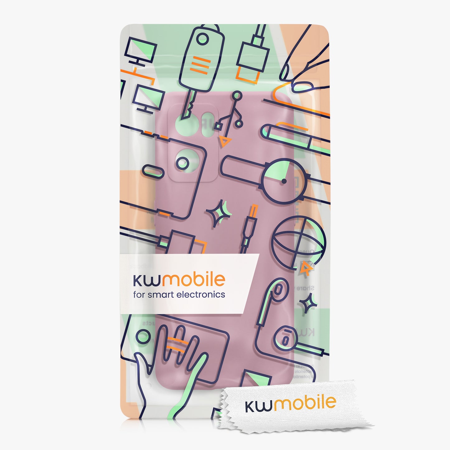 kwmobile Slim Case kompatibel mit Oppo Find X5 Lite Hülle - Handyhülle aus Silikon