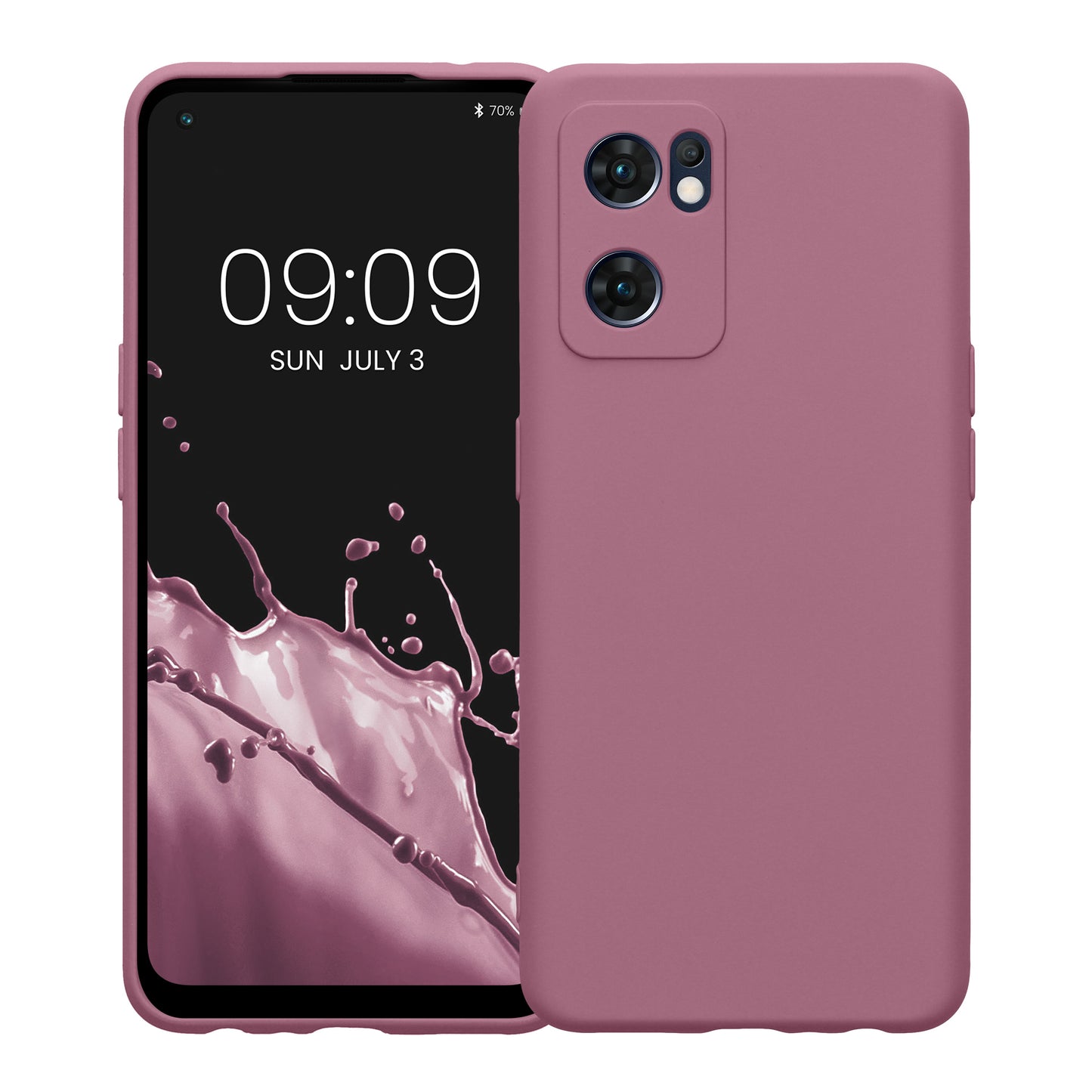 kwmobile Slim Case kompatibel mit Oppo Find X5 Lite Hülle - Handyhülle aus Silikon