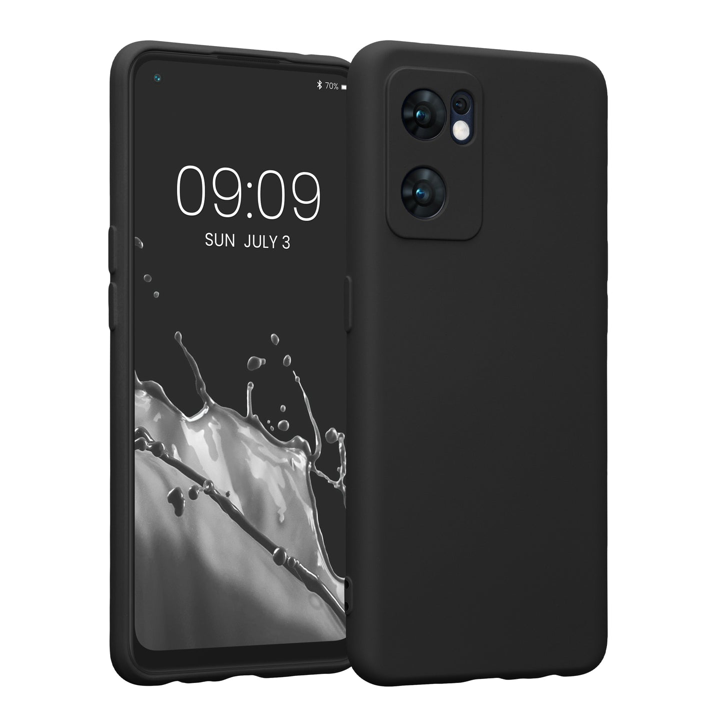 kwmobile Slim Case kompatibel mit Oppo Find X5 Lite Hülle - Handyhülle aus Silikon