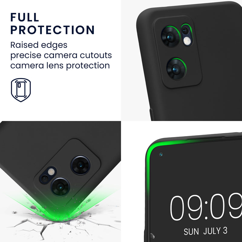 kwmobile Slim Case kompatibel mit Oppo Find X5 Lite Hülle - Handyhülle aus Silikon