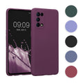 kwmobile Slim Case kompatibel mit Oppo Find X3 Lite Hülle - Handyhülle aus Silikon in Bordeaux Violett Bordeaux Violett  
