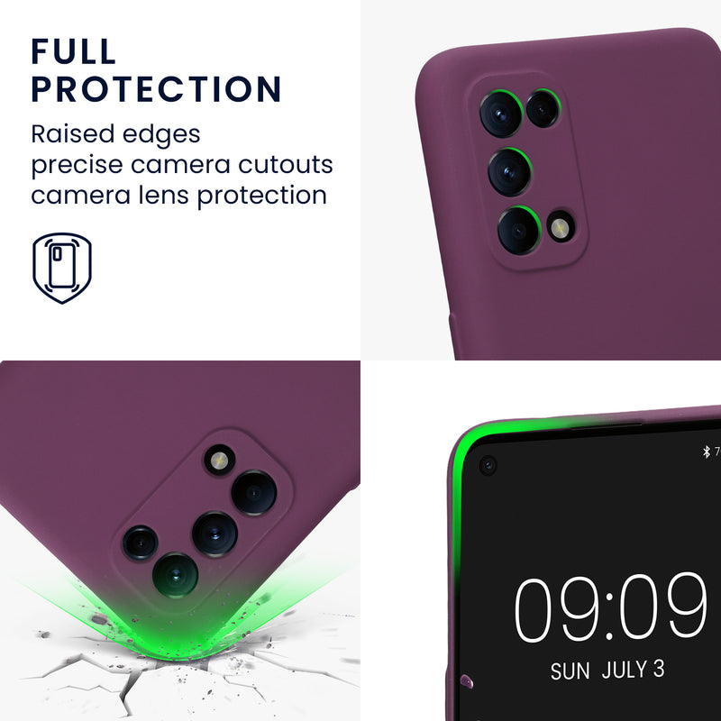 kwmobile Slim Case kompatibel mit Oppo Find X3 Lite Hülle - Handyhülle aus Silikon
