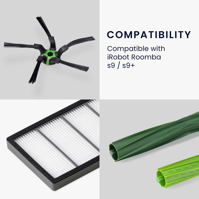 Ersatzteile Set kompatibel mit iRobot Roomba s9/s9+