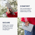 kwmobile Tablet Fingerhalter Griff Halter - Selbstklebende Tablet PC Fingerhalterung kompatibel mit iPad Samsung Sony Tablets