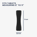 kwmobile Tablet Fingerhalter Griff Halter - Selbstklebende Tablet PC Fingerhalterung kompatibel mit iPad Samsung Sony Tablets