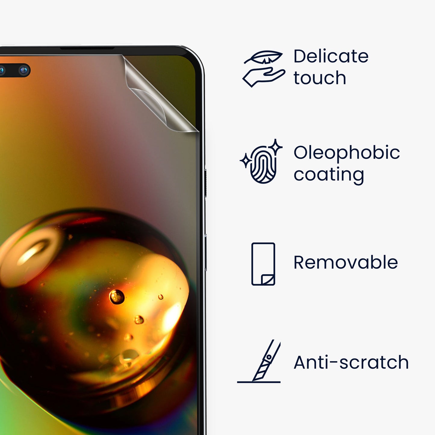 3x Folie kristallklar für OnePlus Nord